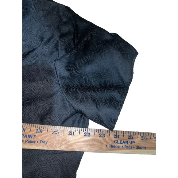 APT 9 Womens Size 1X Dressy Black Tie Short Sleeve Scoop Neck Blouse Lightweight - Picture 8 of 8